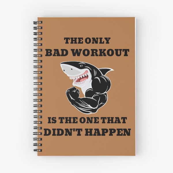 Item preview, The Only Bad Workout Is The One That Didnt Happen Muscular Shark designed and sold by Pawn Shop JB.