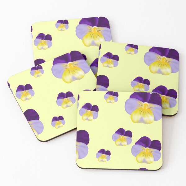 Item preview, Summer Pansies Penséer Flowers Pattern  designed and sold by Karen Ekdahl.