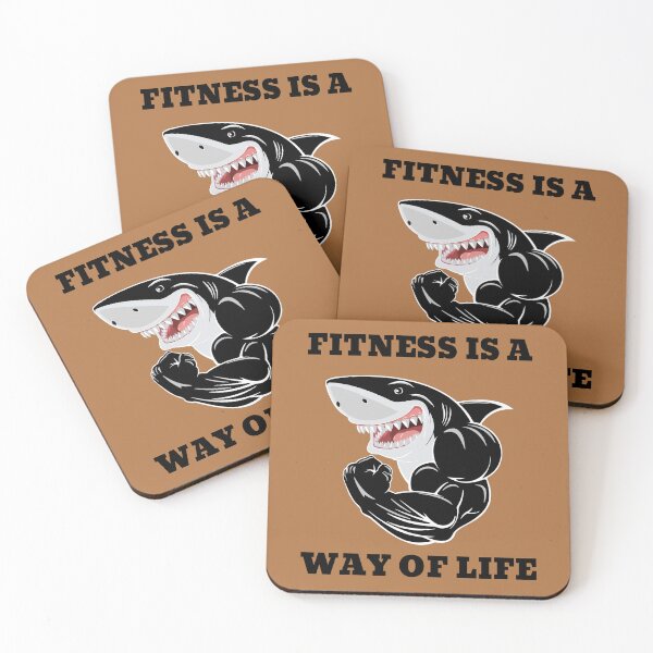 Item preview, Fitness Is A Way Of Life Muscular Shark designed and sold by Pawn Shop JB.
