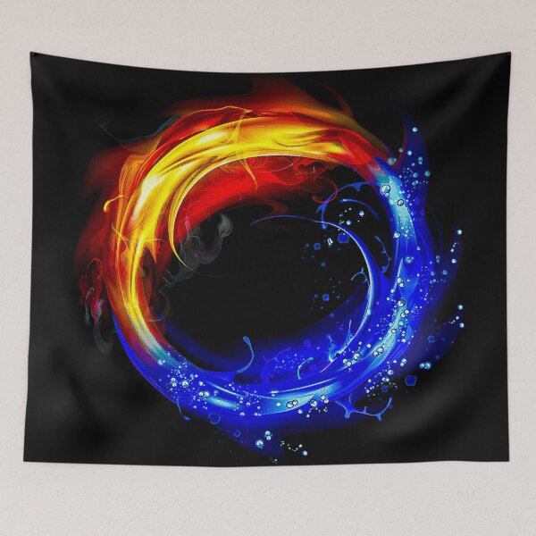 Item preview, Fire and Water 8K designed and sold by KuayStore.