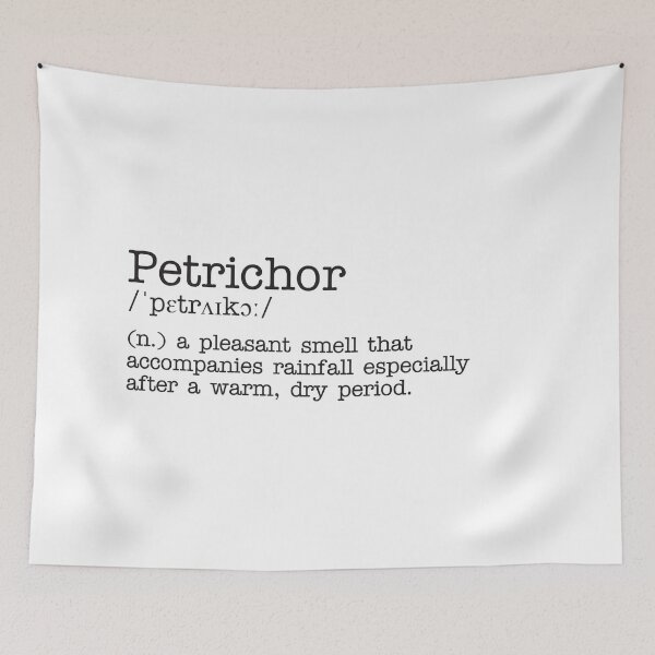 Item preview, Petrichor - Beautiful Word Definition - Typewriter  designed and sold by Zooone.