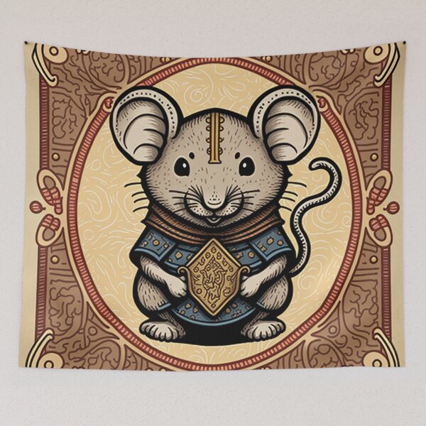 Item preview, Adorable Ratón Paladín Adornado designed and sold by NianderQuinn.