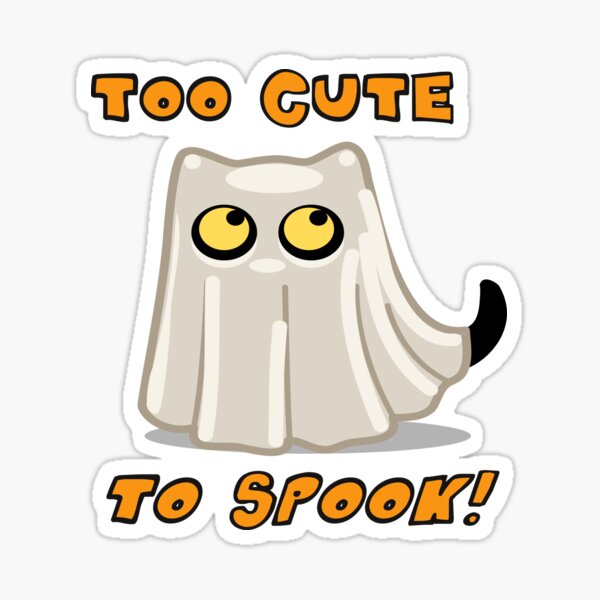 Ghost Cat tshirt Sticker