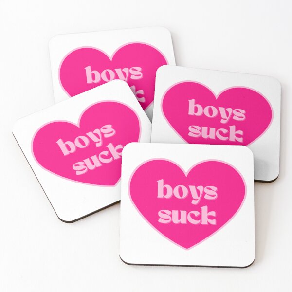 Item preview, Hot Pink Boys Suck Heart    designed and sold by aikomasuda.