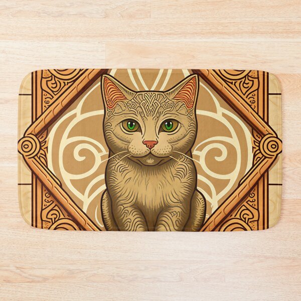 Item preview, Ornate Cat Tile Design designed and sold by NianderQuinn.