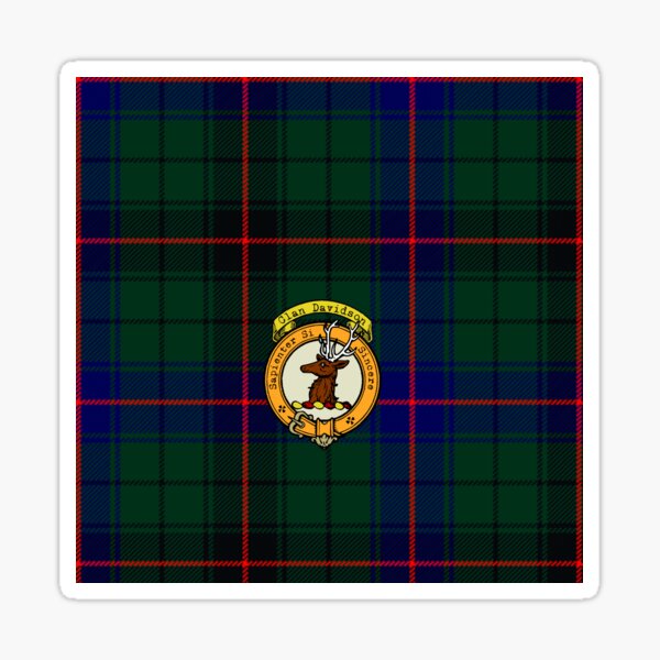 Davidson Tartan Crest T-shirt - I'm not yelling style main image 1