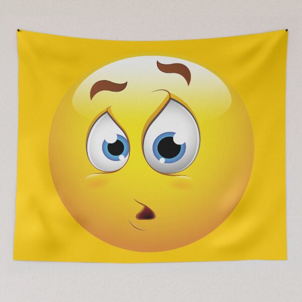 Item preview, Confused Smiley Face Emoticon designed and sold by allovervintage.