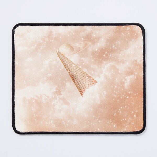 Item preview, Cream Peach Watercolor Pastel Candy Cone Clouds Kawaii designed and sold by Jolly-Yosei.
