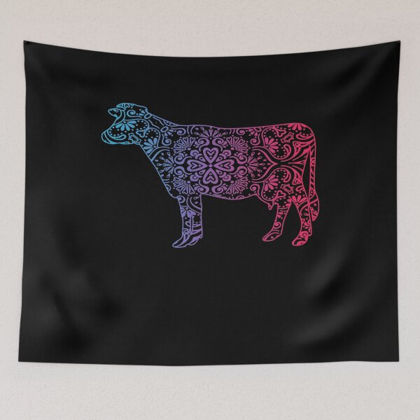 Item preview, cow lover watercolor funny cow ornamental gifts designed and sold by alaechamlal.