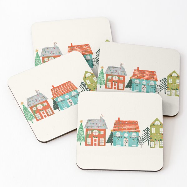 Item preview, Christmas Houses White designed and sold by susycosta.