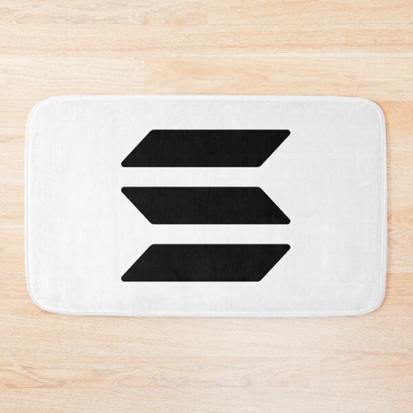 Artikelvorschau, Solana SOL Crypto Altcoin – Clean Black Logo Variante #2 entworfen und verkauft von CryptoMoods.