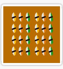 SUSHIS ON BROWN Sticker