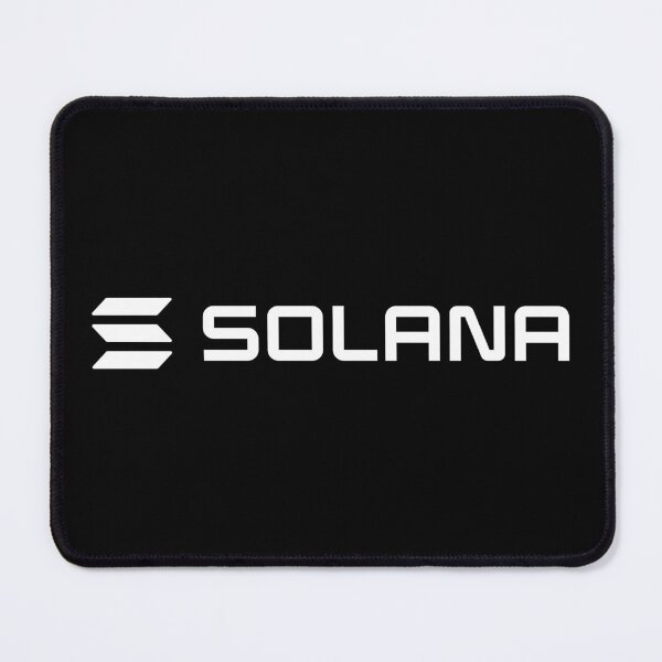 Item preview, Solana SOL Crypto Altcoin - Clean Horizontal White Logo with White Text Logo designed and sold by CryptoMoods.