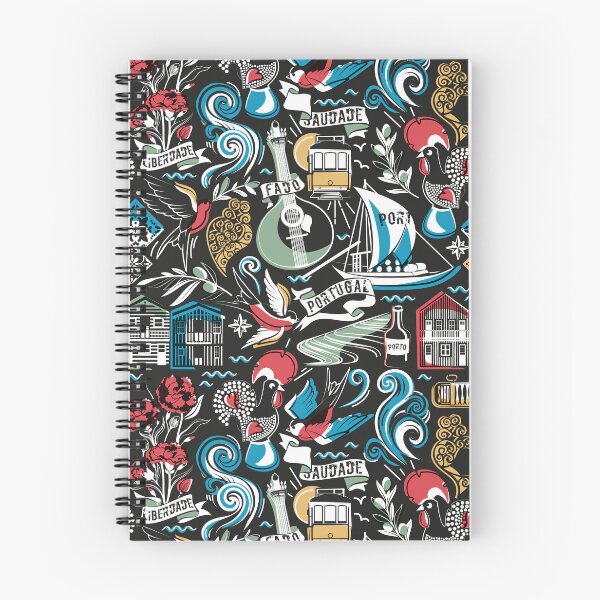 Item preview, Saudade // black background popular motifs from Portugal designed and sold by SelmaCardoso.