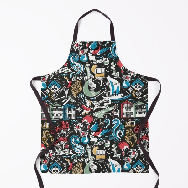 Item preview, Saudade // black background popular motifs from Portugal designed and sold by SelmaCardoso.