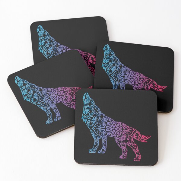 Item preview, wolf lover watercolor funny wolf ornamental gifts designed and sold by alaechamlal.