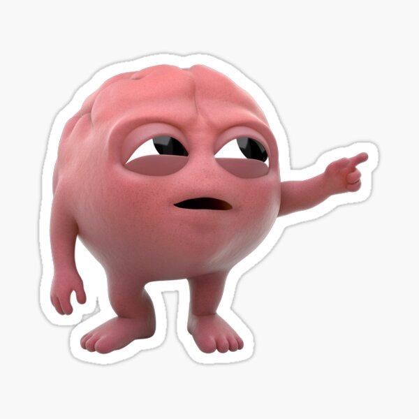 cerebro. Pegatina