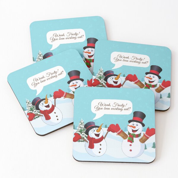 Item preview, Gym Buff Snowman designed and sold by Mandii Pope.