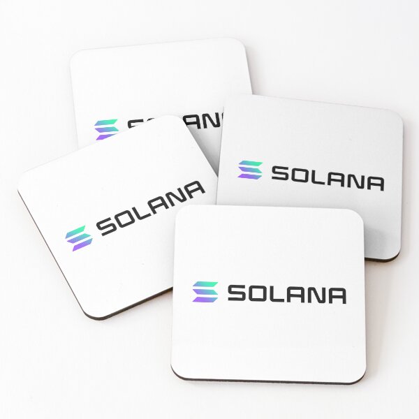 Item preview, Solana SOL Crypto Altcoin - Clean Horizontal Gradient Logo with Black Text Logo designed and sold by CryptoMoods.