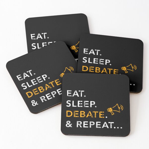 Item preview, Eat. Sleep. Debate. Repeat. Awesome Classic Design designed and sold by WartonnoArt.