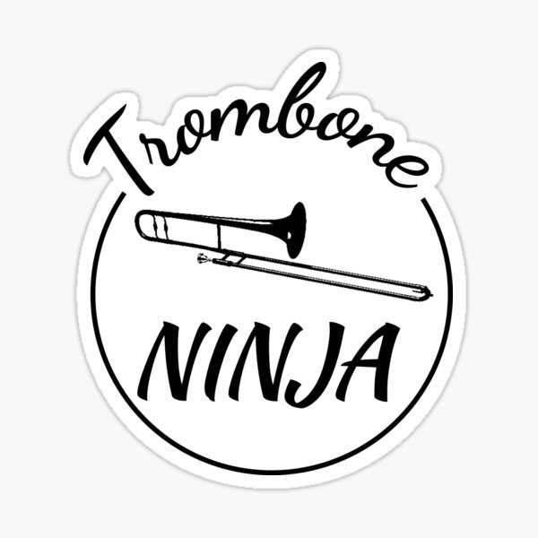 Trombone Ninja Sticker