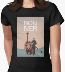 bon iver - More than fashion or brand labels, I love design. Women's Fitted T-Shirt