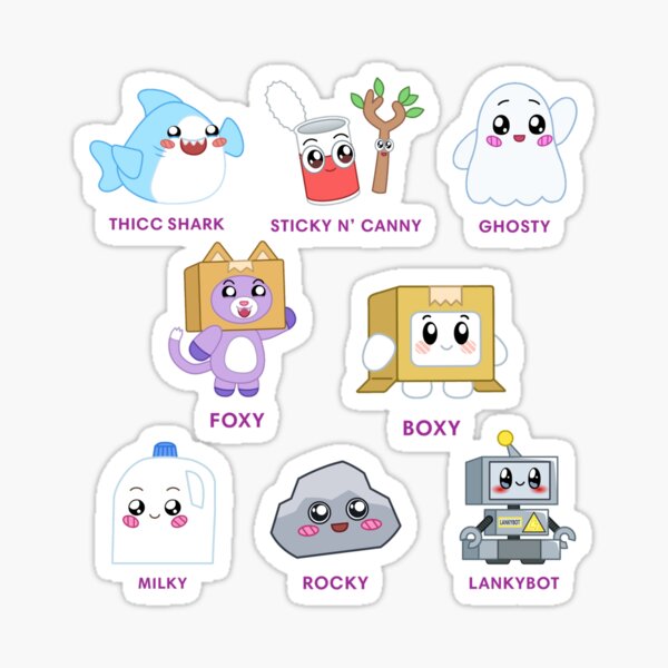 cute lankybox collection - lankybox Sticker