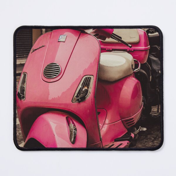 Item preview, Pink scooter parked at street designed and sold by DFLC Prints.
