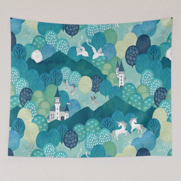 Item preview, Enchanted forest green designed and sold by adenaJ.