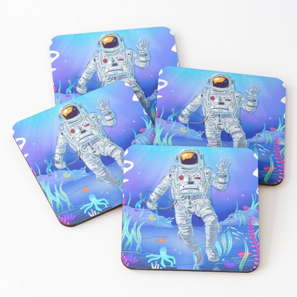 Item preview, Ocean lover astronaut fantasy design space designed and sold by Cordiality.