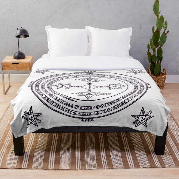 Magical Circle of King Solomon BIG Throw Blanket
