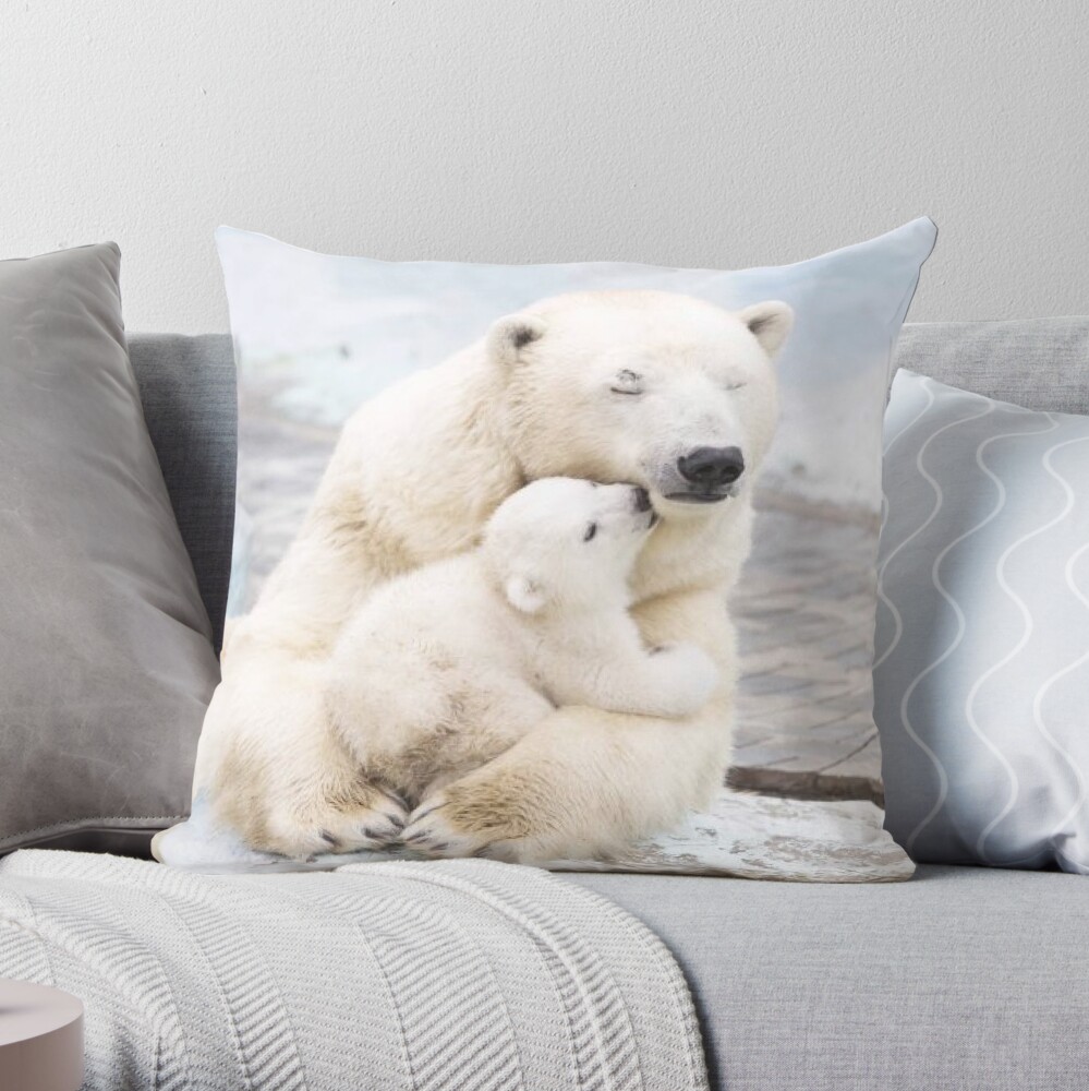 Polar bear pillow case sale