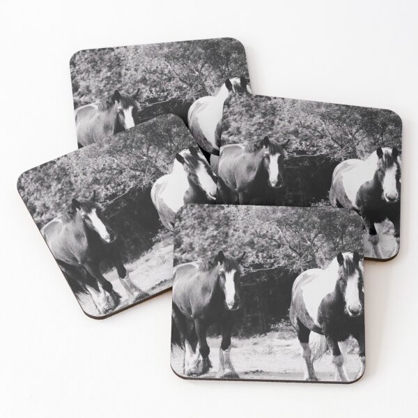 Item preview, horses black and white designed and sold by Francespoppy.
