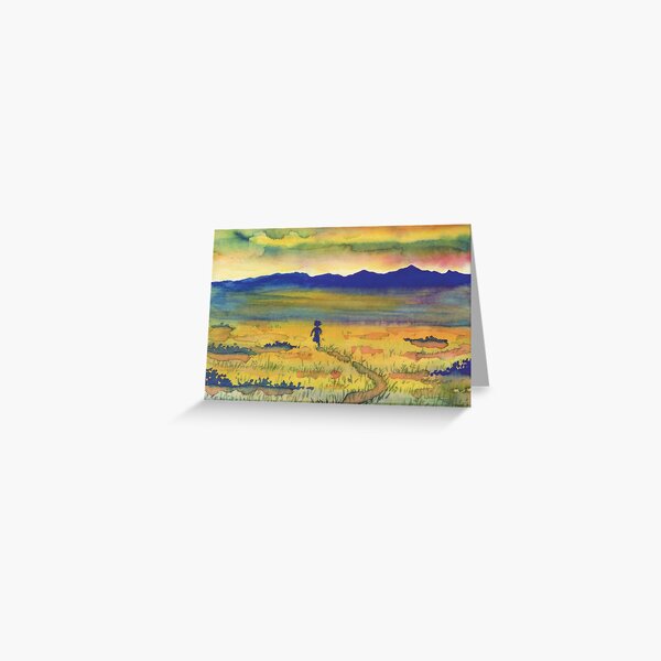 Race to the horizon Greeting Card