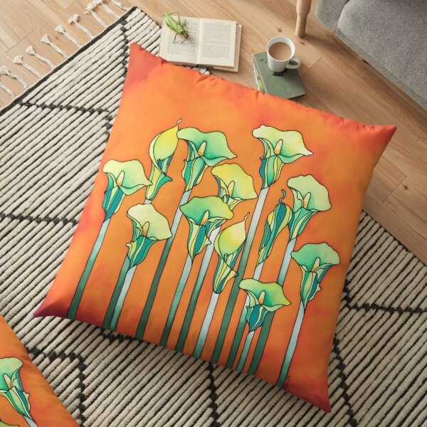 A bouquet of Lilies for you! Floor Pillow