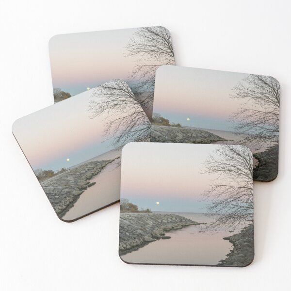 Item preview, Alpenglow Moonrise - Moonstruck by the Rosy After Sunset Glow designed and sold by Georgia Mizuleva.