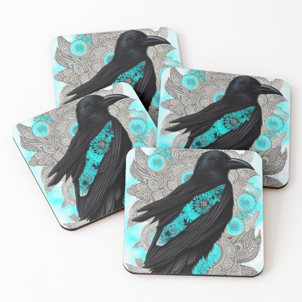 Item preview, Turquoise Black Crow designed and sold by Mikkerz.