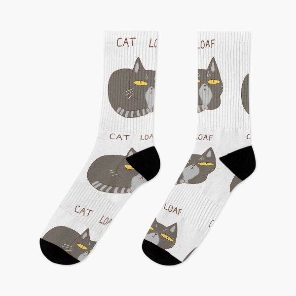 Item preview,  Funny gray cat loaf designed and sold by Mayarart.