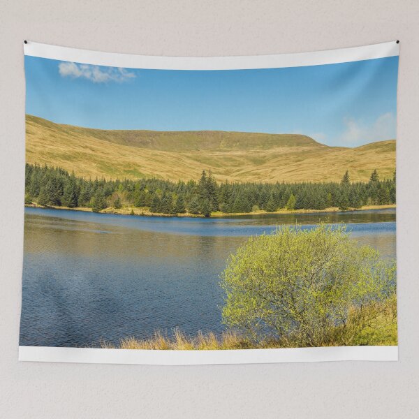 Item preview, Beacons Reservoir and Fan Fawr Behind Brecon Beacons designed and sold by Cameranick.