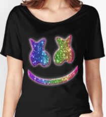 Rainbow Marshmello Women's Relaxed Fit T-Shirt