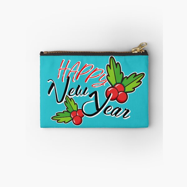Item preview, Happy New Year greeting, logo with red berries designed and sold by annamiss.