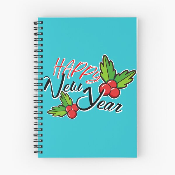 Item preview, Happy New Year greeting, logo with red berries designed and sold by annamiss.