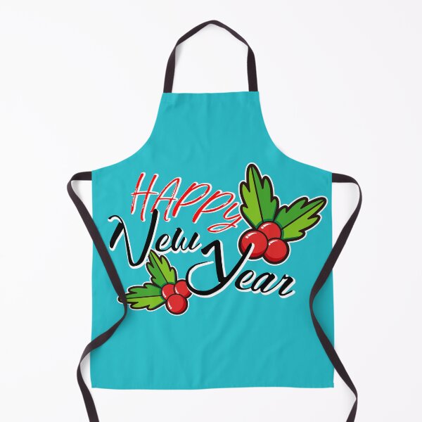 Item preview, Happy New Year greeting, logo with red berries designed and sold by annamiss.