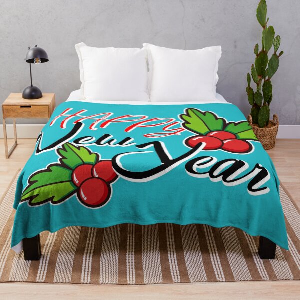 Item preview, Happy New Year greeting, logo with red berries designed and sold by annamiss.