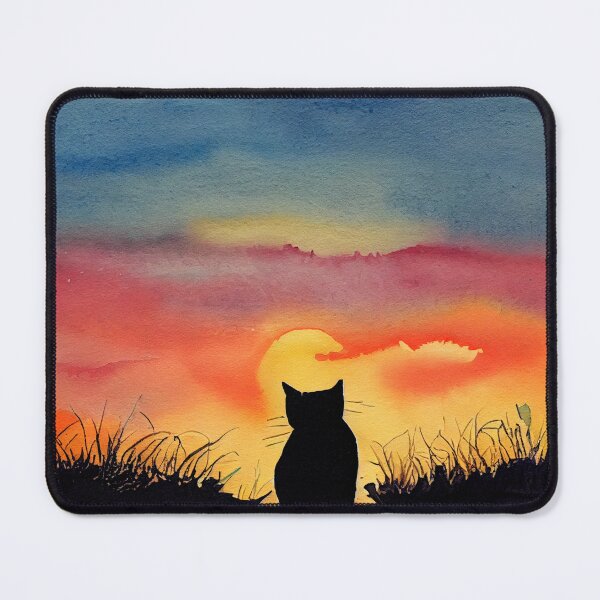 Item preview, Cat Looking at Sunset designed and sold by recollectionsv.