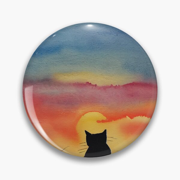 Item preview, Cat Looking at Sunset designed and sold by recollectionsv.