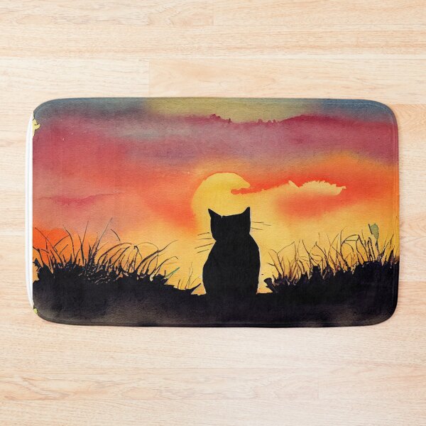 Item preview, Cat Looking at Sunset designed and sold by recollectionsv.