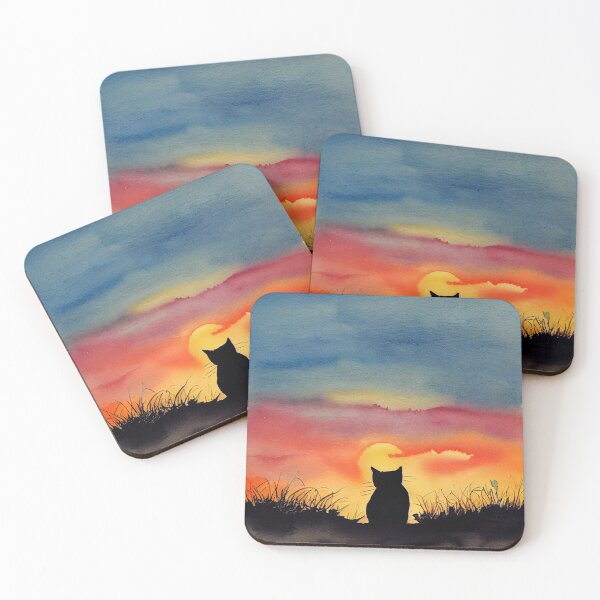 Item preview, Cat Looking at Sunset designed and sold by recollectionsv.
