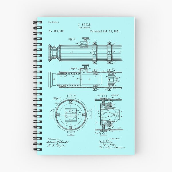 Item preview, Vintage Patent Blueprint Nautical Telescope 1891 designed and sold by MadebyDesign.