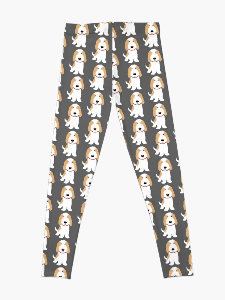 Alternate view of Cute Cartoon Dog PBGV Leggings